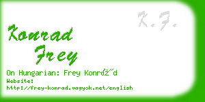 konrad frey business card